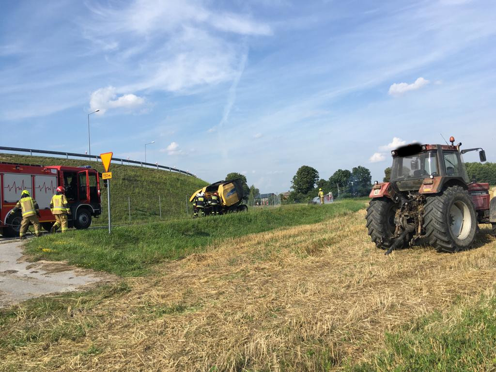 Pożar prasy rolniczej w Bykowszczyźnie - Zdjęcie główne