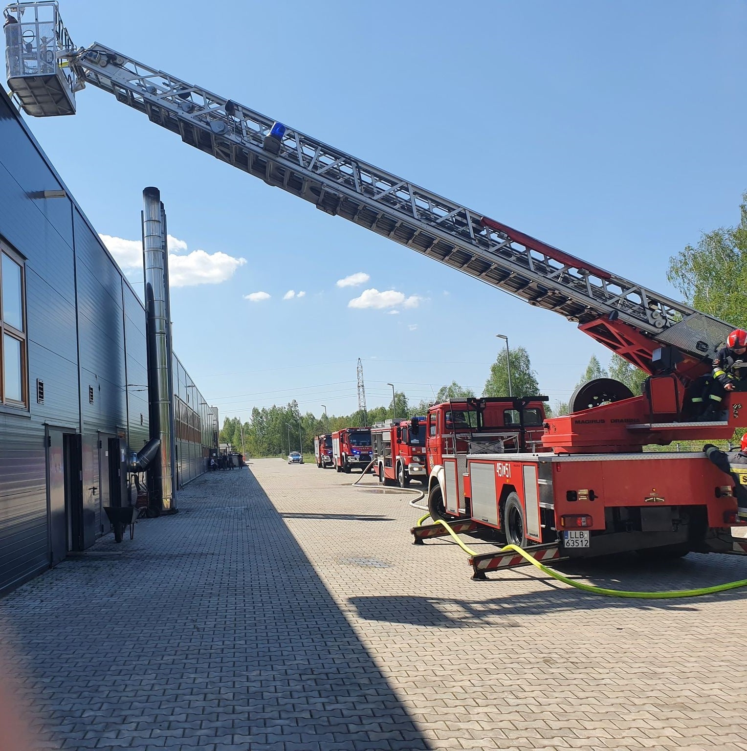 Lubartów: pożar w FERNO - Zdjęcie główne