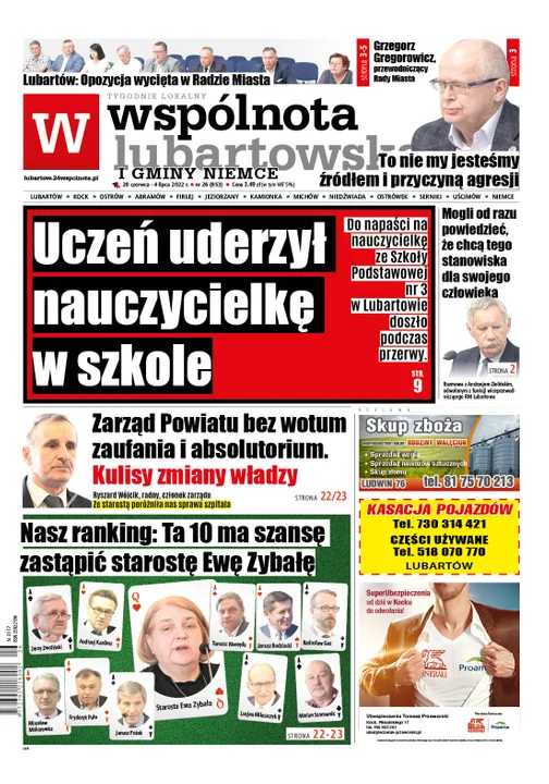 Najnowszy numer Wspólnoty Lubartowskiej (28 czerwca 2022) - Zdjęcie główne