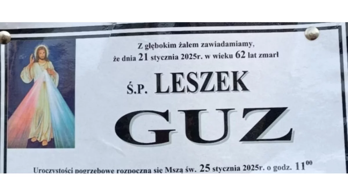 Ś.p. Leszek Guz - Zdjęcie główne