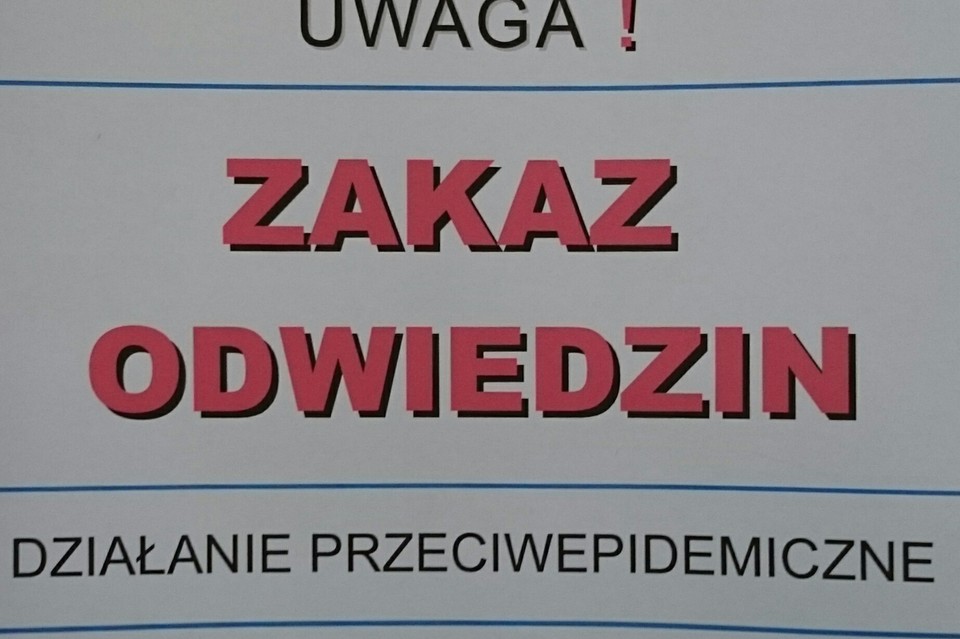 Zakaz odwiedzin w lubartowskim szpitalu - Zdjęcie główne