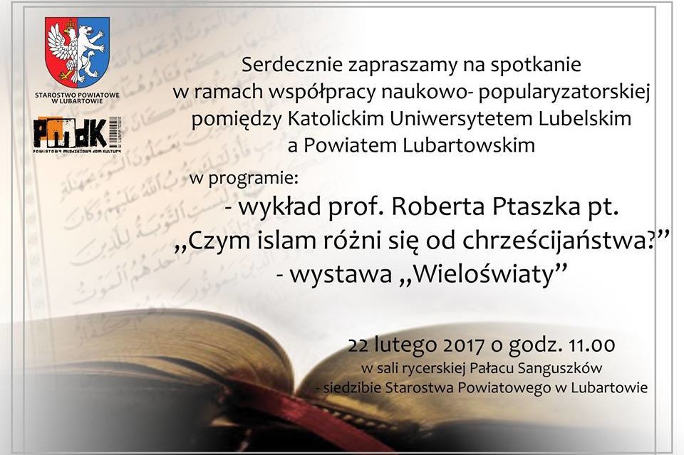 Wykład prof. Roberta Ptaszka oraz wystawa "Wieloświaty" - Zdjęcie główne