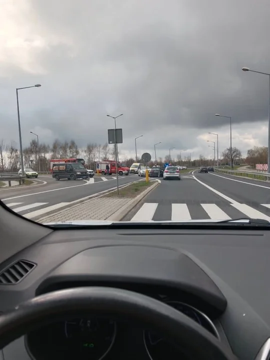 Wypadek w Lubartowie . Jedna osoba poszkodowana - Zdjęcie główne