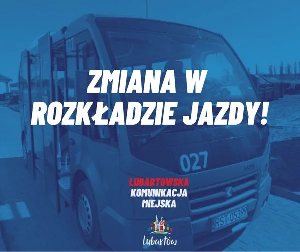 Zmiany w rozkładzie jazdy w Lubartowie. Nowe przystanki - Zdjęcie główne