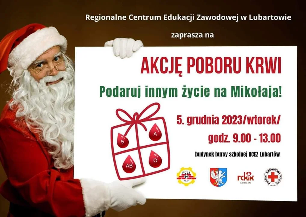 RCEZ w Lubartowie zaprasza na akcję poboru krwi. Już 5 grudnia! - Zdjęcie główne