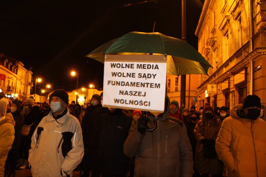 Manifestacja "Veto! Wolne media Wolni Ludzie Wolna Polska - Lublin"