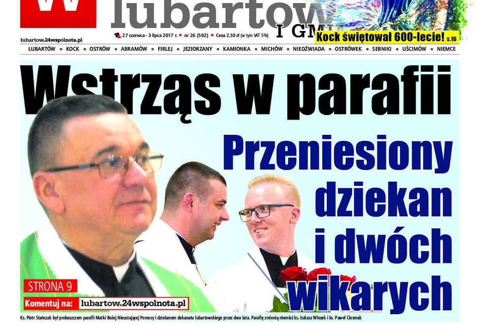 Personalny wstrząs w lubartowskiej parafii - Zdjęcie główne