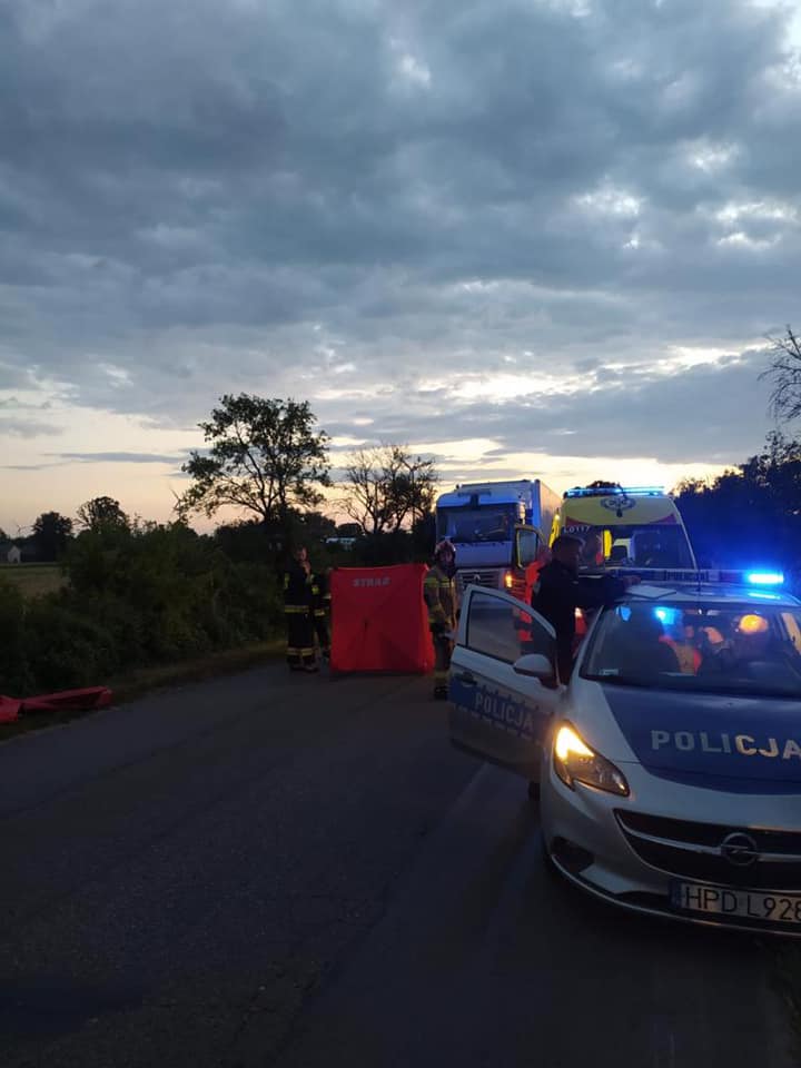 Śmiertelny wypadek na drodze Michów - Marcinów. Zginął pieszy - Zdjęcie główne