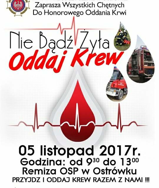 Akcja honorowego oddawania krwi - Zdjęcie główne