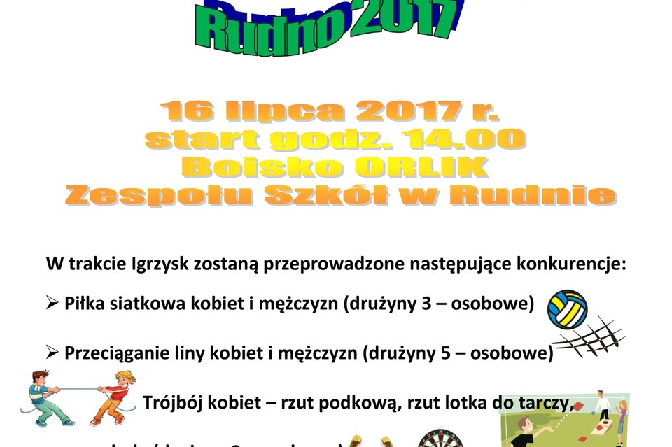 Powiatowe Igrzyska Sportowo-Rekreacyjne LZS Rudno 2017 - Zdjęcie główne