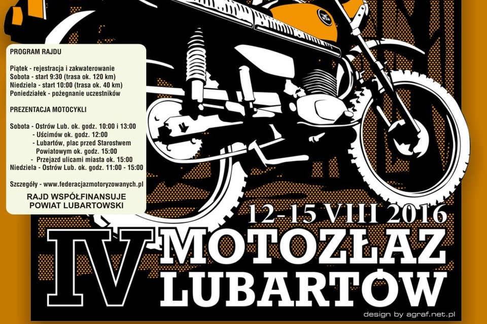 IV Motozłaz Lubartów 2016 - program - Zdjęcie główne