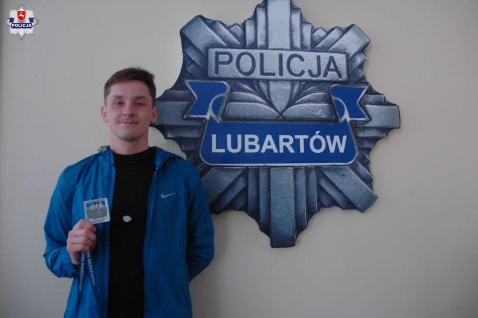 Lubartowski policjant w czołówce biegaczy - Zdjęcie główne