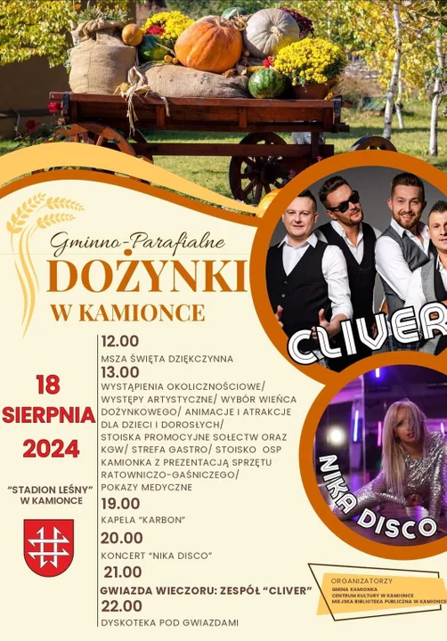 Zespół Cliver zagra na dożynkach w Kamionce. Atrakcje na "Święcie Plonów". - Zdjęcie główne