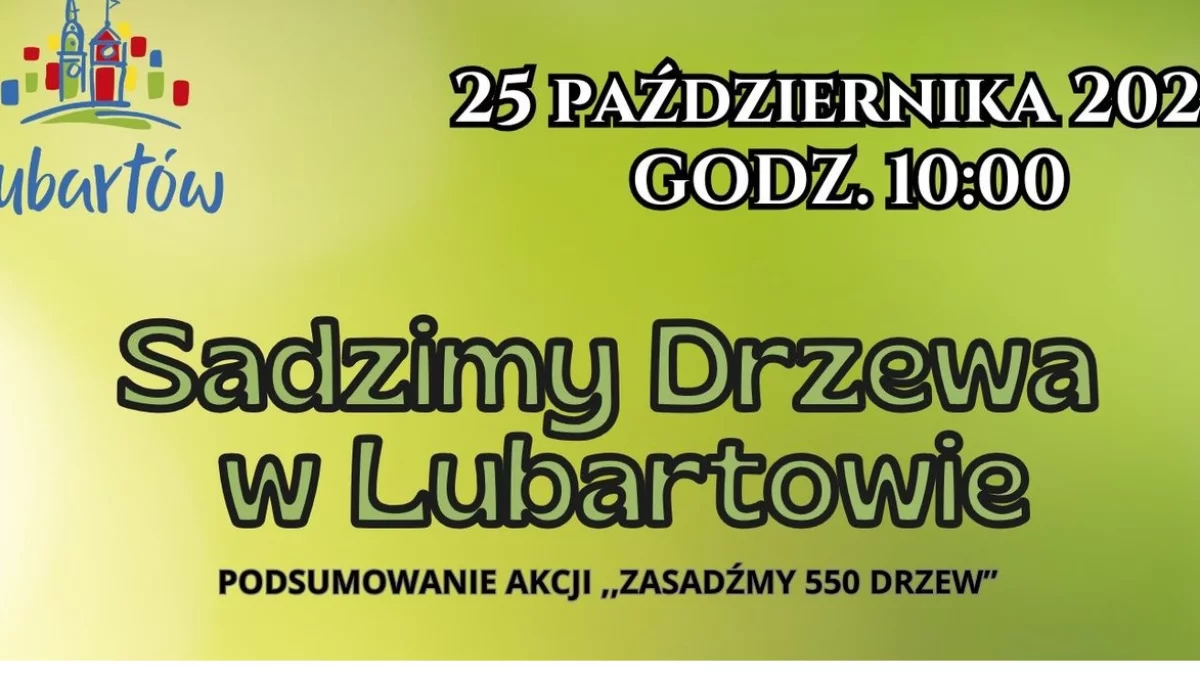 25.10.2024 - Podsumowanie akcji "SadźMY 550 drzew", szpital w Lubartowie - Zdjęcie główne