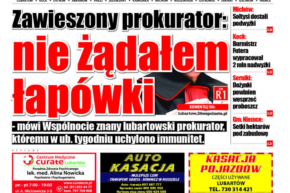 Zawieszony prokurator: nie żądałem łapówki - Zdjęcie główne