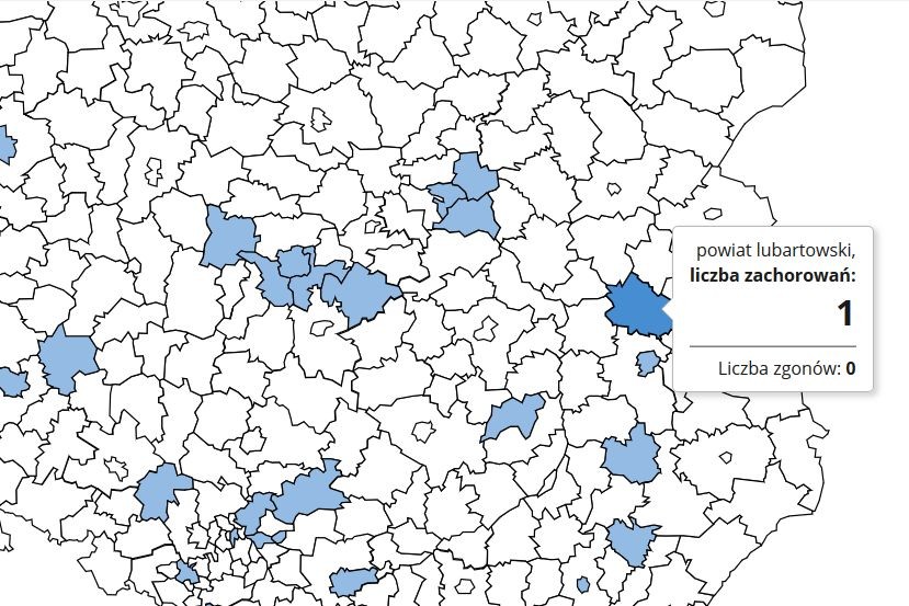 Pierwszy zakażony w powiecie lubartowskim  - Zdjęcie główne