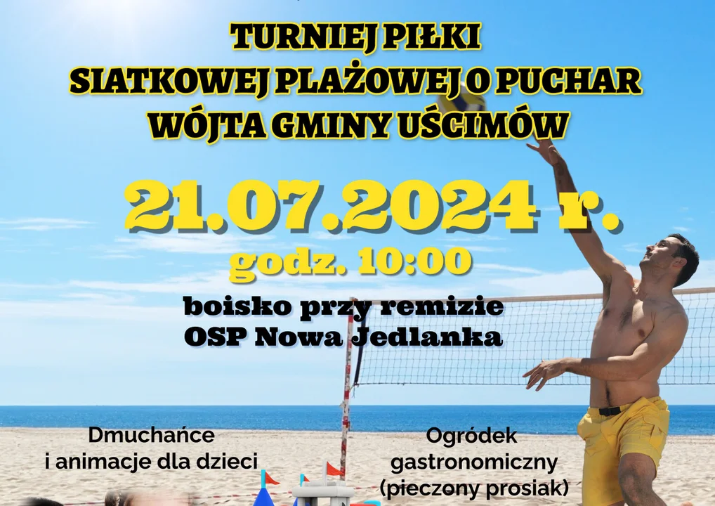 21.07.2024 - Turniej Piłki Siatkowej Plażowej o Puchar Wójta Gminy Uścimów - Zdjęcie główne