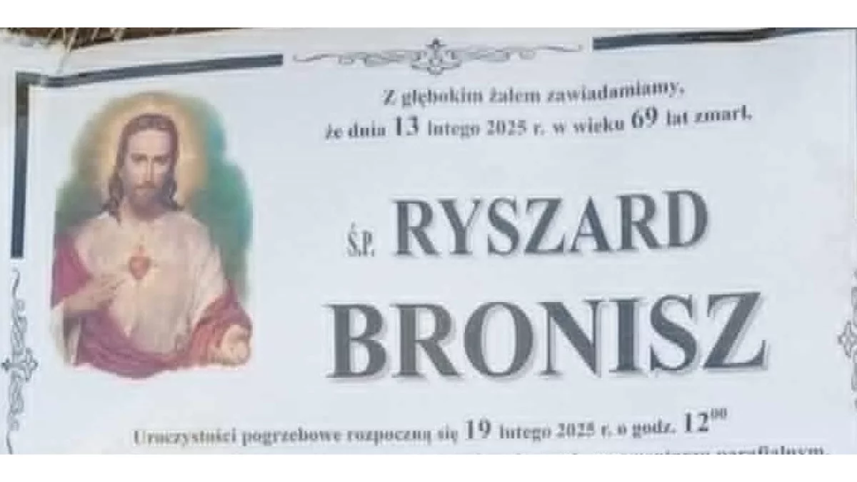 Ś.p. Ryszard Bronisz - Zdjęcie główne