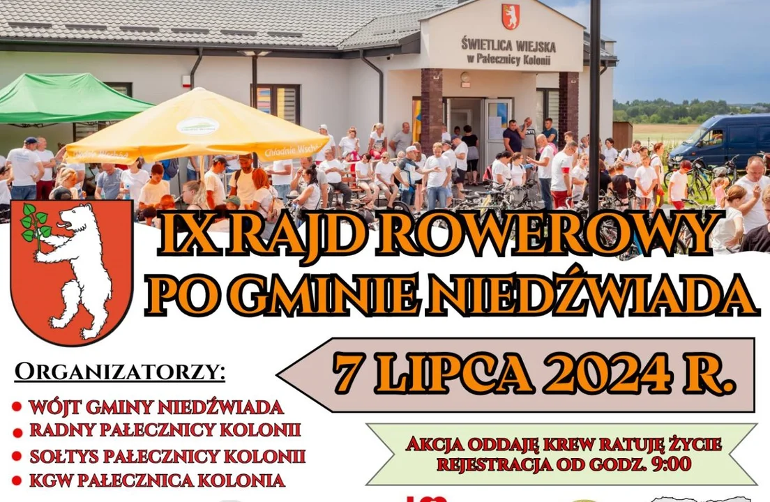 07.07.2024 - IX Rajd Rowerowy po Gminie Niedźwiada - Zdjęcie główne