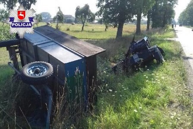 Nietrzeźwy i bez uprawnień, wjechał do rowu - Zdjęcie główne