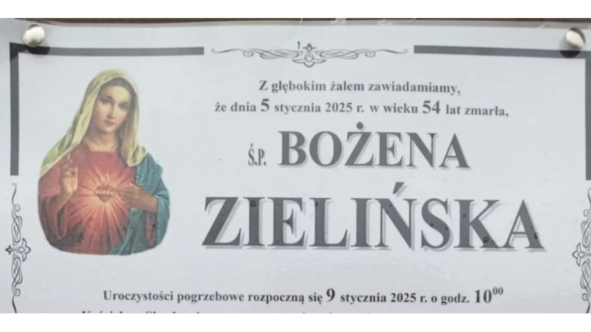 Ś.p. Bożena Zielińska - Zdjęcie główne