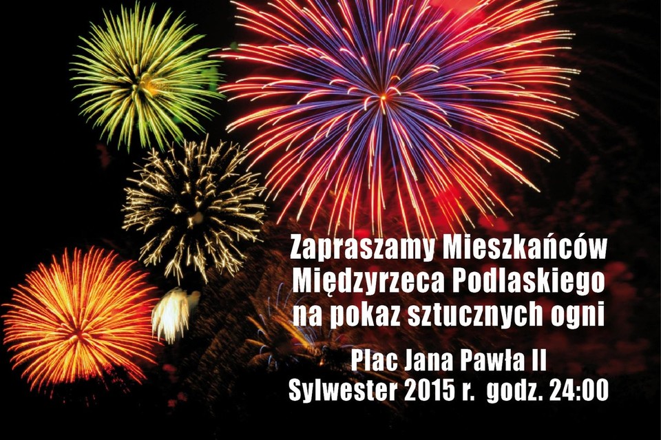 Pokaz sztucznych ogni w sylwestrową noc - Zdjęcie główne