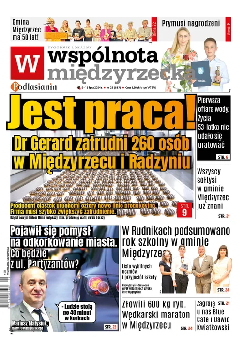 Najnowsze wydanie Wspólnoty Międzyrzeckiej - 9 lipca 2024r - Zdjęcie główne