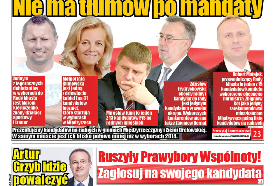 Nie ma tłumów po mandaty - Zdjęcie główne