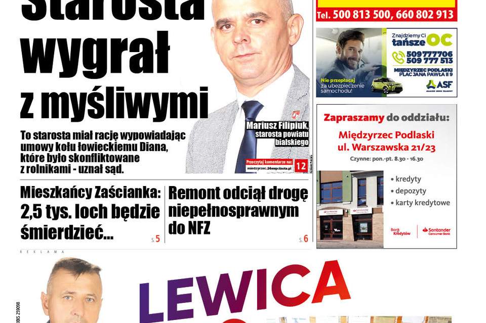 Starosta bialski wygrał z myśliwymi w sądzie - Zdjęcie główne