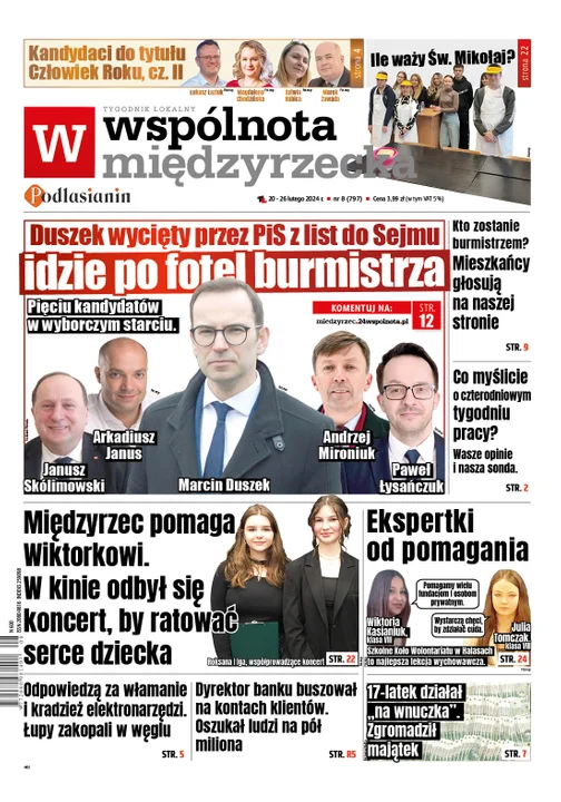 Najnowsze wydanie Wspólnoty Międzyrzeckiej 20 lutego 2024r - Zdjęcie główne