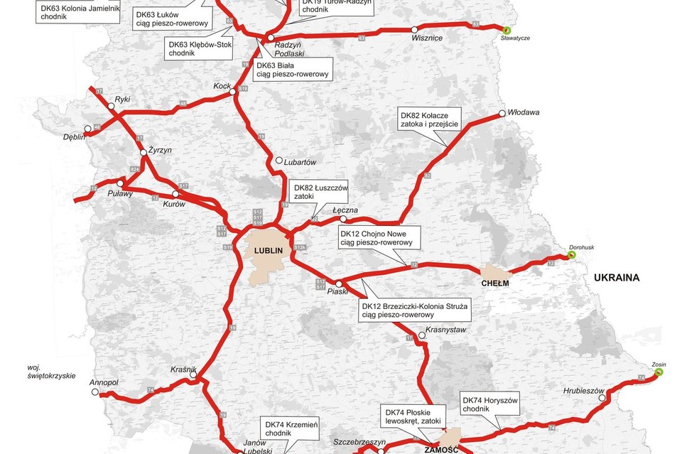 Będzie bezpieczniej na drogach krajowych woj. lubelskiego (wideo) - Zdjęcie główne