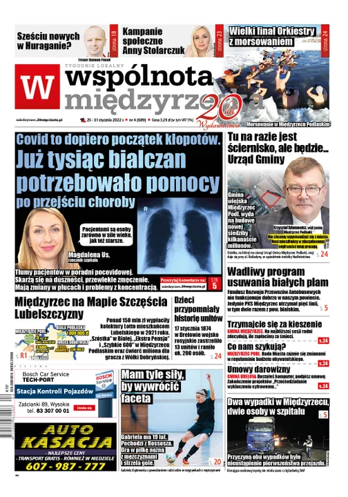 Najnowszy numer Wspólnoty Międzyrzeckiej ( 25 stycznia 2022) - Zdjęcie główne