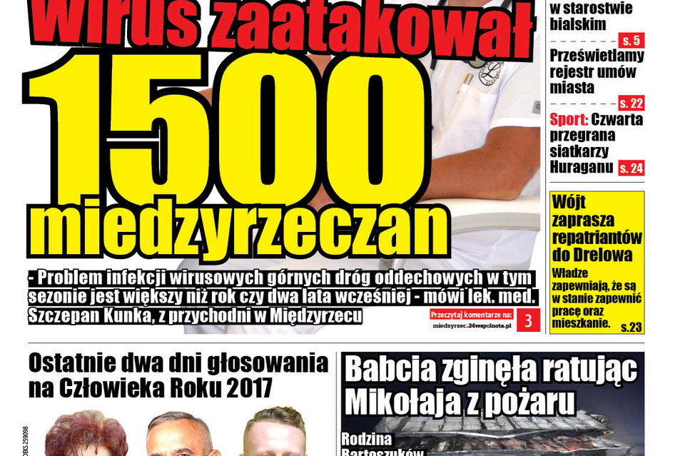 Inwazja wirusów grypopodobnych w Międzyrzecu - Zdjęcie główne