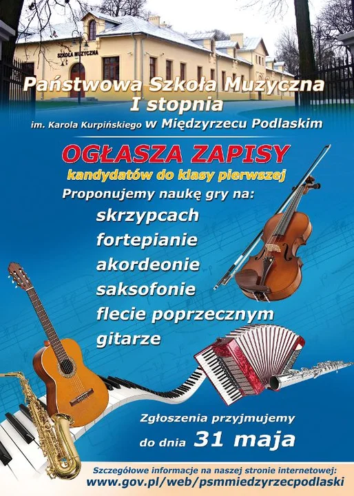 Szkoła Muzyczna ogłasza nabór - Zdjęcie główne