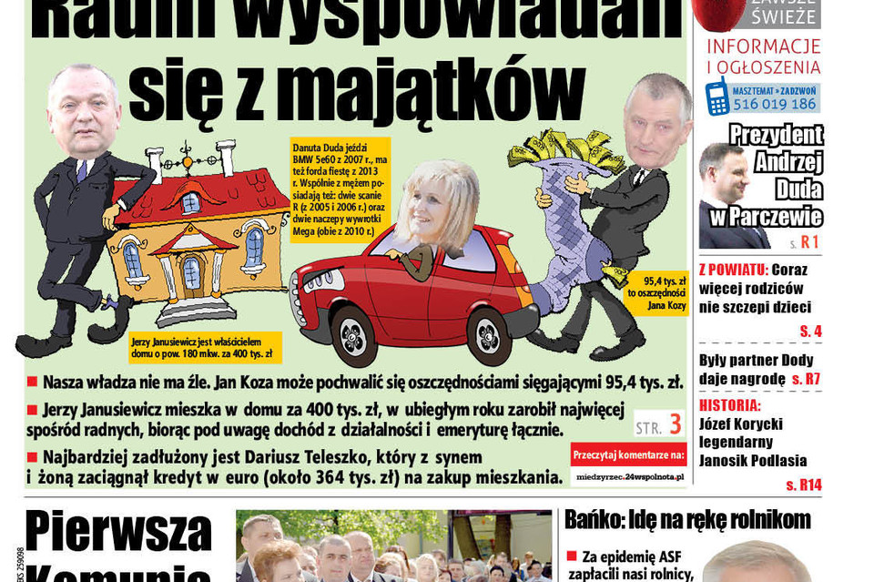 Radni wyspowiadali się z majątku - Zdjęcie główne