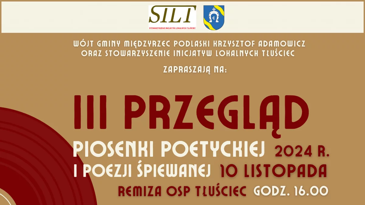 III Przegląd Piosenki Poetyckiej i Poezji Śpiewanej w Tłuśćcu. Konkurs i występy jurorów! - Zdjęcie główne