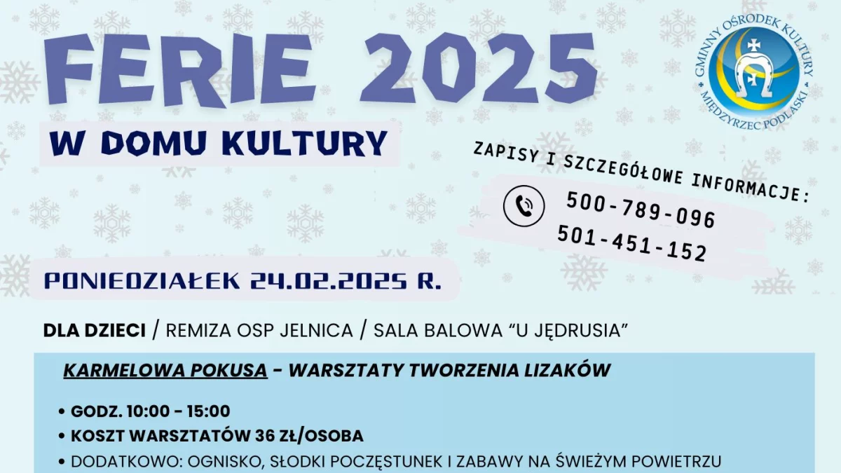 Ferie w gminnym GOK-u? Zobaczcie, co przygotowano! - Zdjęcie główne