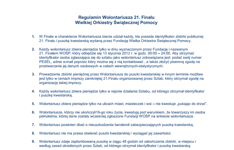 Wolontariusze WOŚP odwiezieni do sztabu - Zdjęcie główne