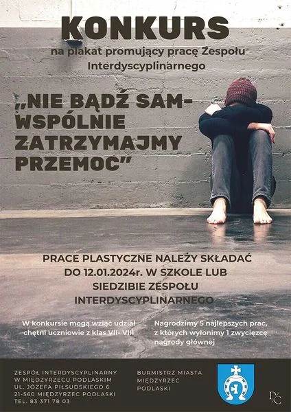 Stwórz plakat! Konkurs "Nie bądź sam - wspólnie zatrzymajmy przemoc" - Zdjęcie główne