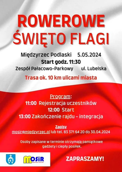 Rowerowe święto flagi w Międzyrzecu - Zdjęcie główne