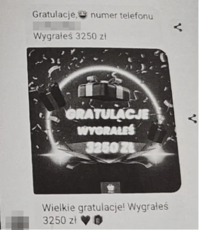 Międzyrzec Podlaski: Uwierzyła, że wygrała konkurs. Przez oszusta straciła niemal 5 tys. zł - Zdjęcie główne