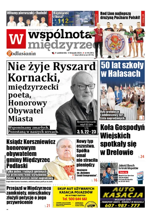 Najnowszy numer Wspólnoty Międzyrzeckiej (31 października 2023 r.) - Zdjęcie główne