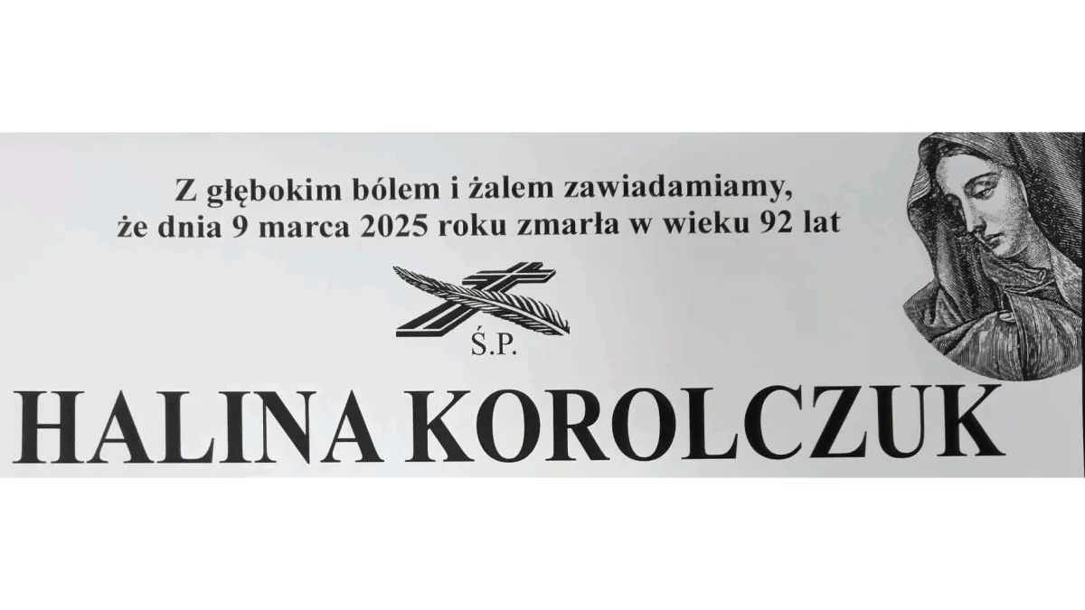 Nekrolog - Śp. Halina Korolczuk - Zdjęcie główne