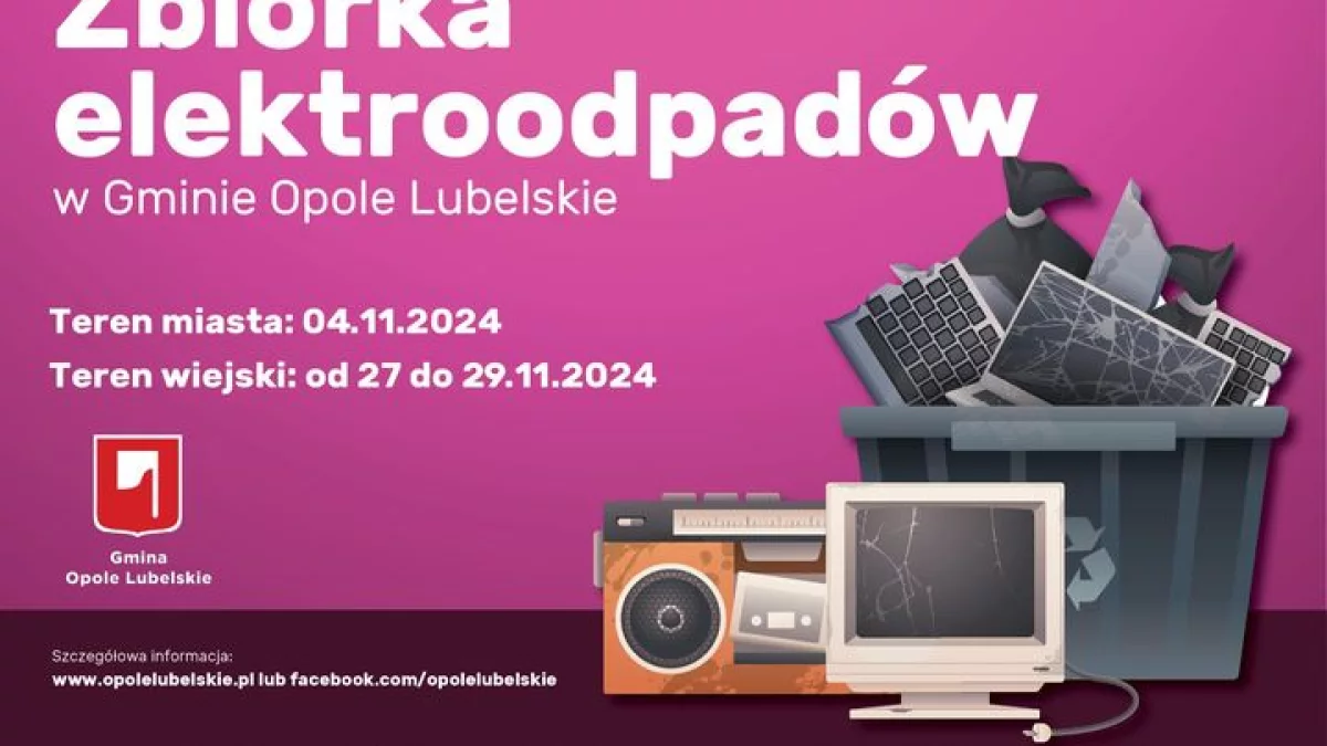 Gmina Opole Lubelskie: Kiedy zbiórki elektroodpadów? - Zdjęcie główne