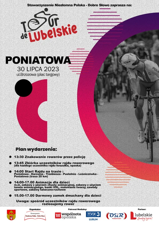 Poniatowa: Rajd rowerowy Tour de Lubelskie już w niedzielę. Zapraszamy - Zdjęcie główne