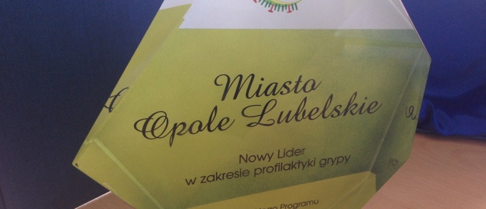 Opole Lubelskie z tytułem "Nowy lider w zakresie profilaktyki grypy" - Zdjęcie główne