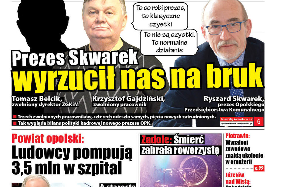 Prezes Skwarek wyrzucił nas na bruk - Zdjęcie główne