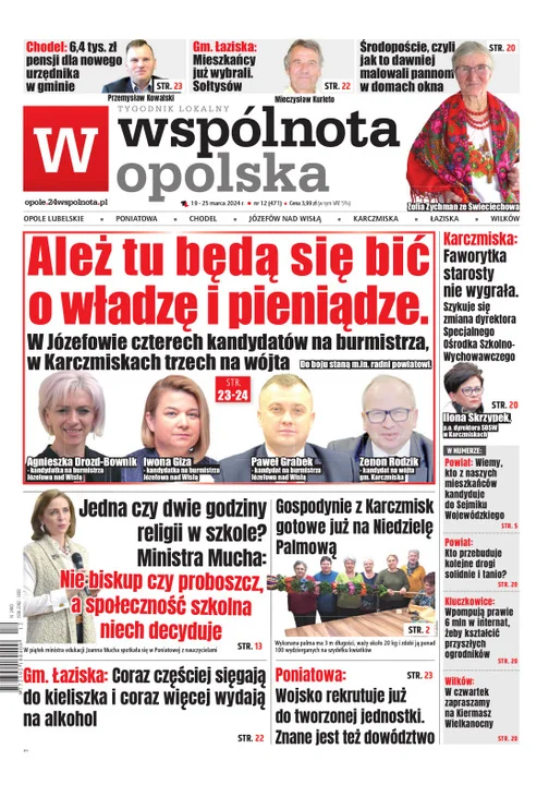 Najnowsze wydanie Wspólnoty Opolskiej 19 marca 2024r - Zdjęcie główne