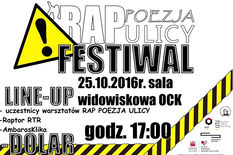 Festiwal "RAP- poezja ulicy" - Zdjęcie główne