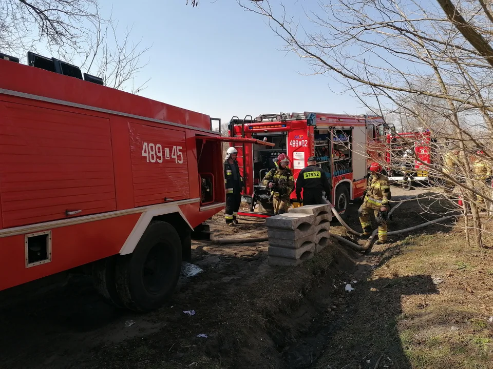 Pożar stodoły w Chodlu